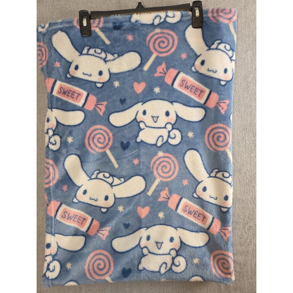 Sanrio Hello Kitty Cinnamoroll Lollipop Silk Touch Fleece Throw Blanket 40x50